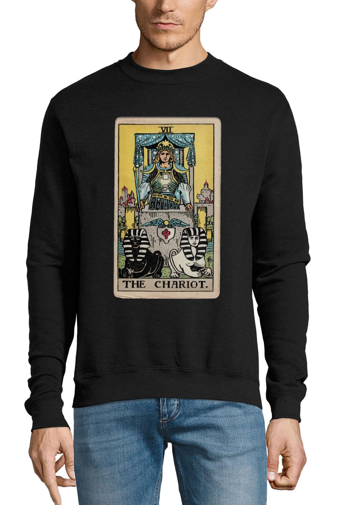 Pull Noir en coton style arcane pour vos soirées branchées d'automne - 3