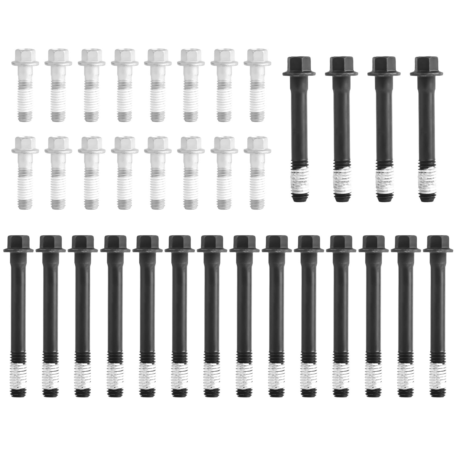 Cylinder Head Bolt Kit Compatible with Chevy GMC Yukon