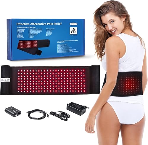 Dispositivos de terapia de luz roja y luz infrarroja cercana al 2020, almohadillas grandes para cinturón de alivio del dolor, dispositivo aprobado