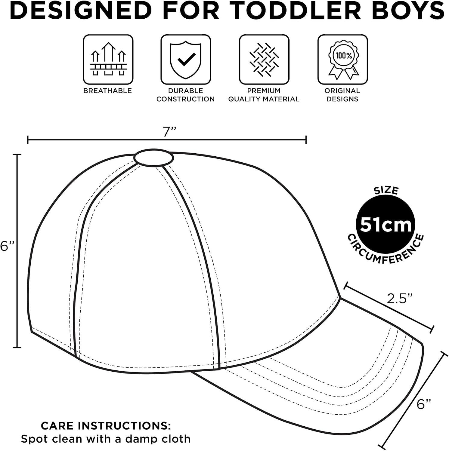 ABG Accessories Boys' CoComelon Toddler Baseball Cap
