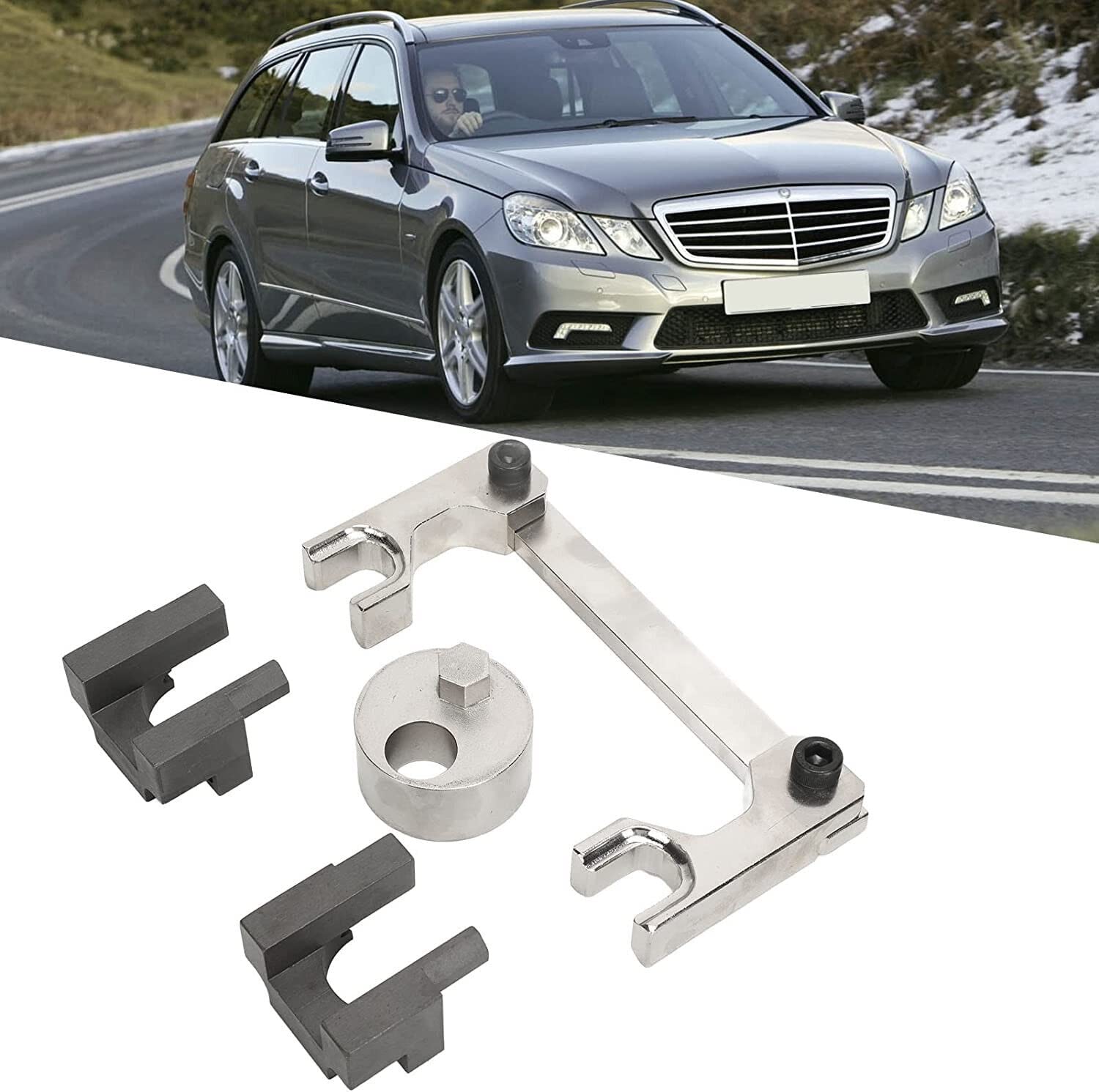 TANIASHOP Kit Messa in Fase Mercedes allineamento di bloccaggio 1.8 2.1 2.2 CDI M651 Strumento di Fasatura Dell'allineamento Dell'albero a Camme del Motore 4 Pezzi per Motori Diesel Pre 2012