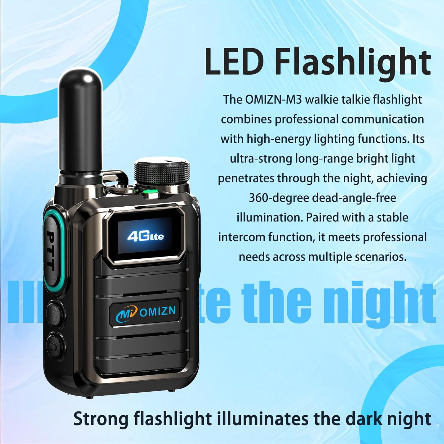 OMIZN M3 LED Flashlight Feature