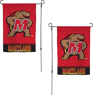 Desert Cactus University of Maryland UM Garden Flag – 19 x 12 inch Maryland Terrapins Banner, For Outdoor Display and Events (Design A)