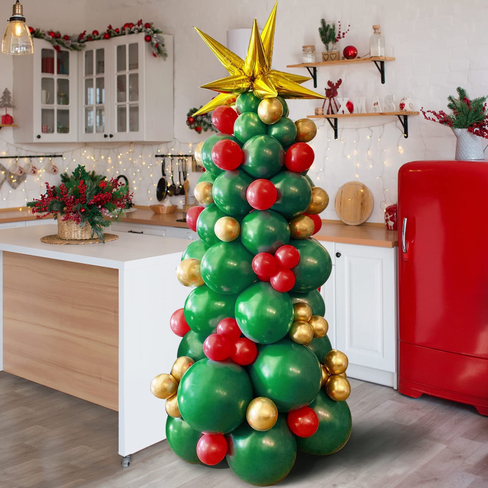 Amazon.co.jp: クリスマスバルーン ガーランド アーチキット