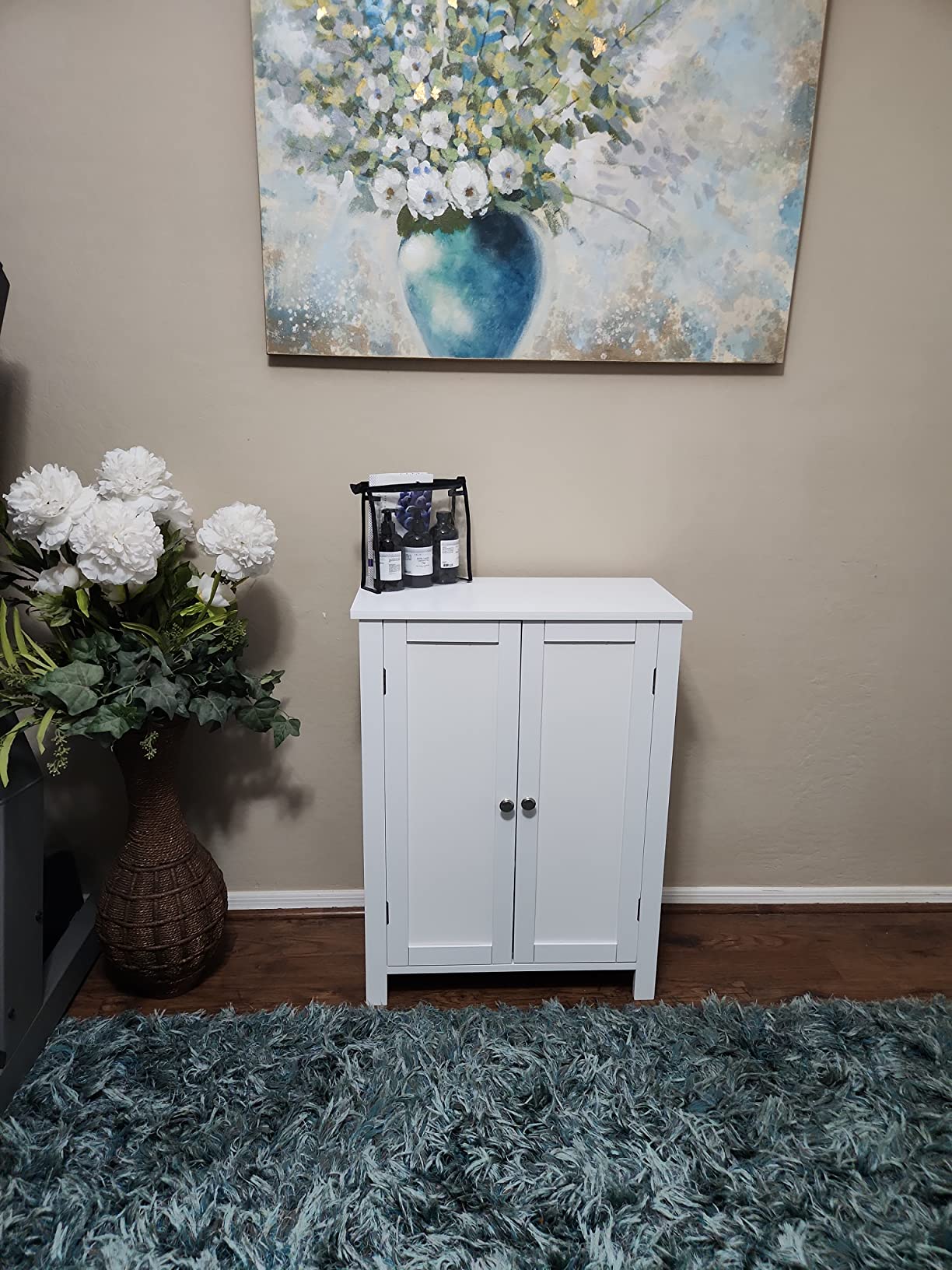 11/mo Finance ZENY Bathroom Floor Storage with Double Door