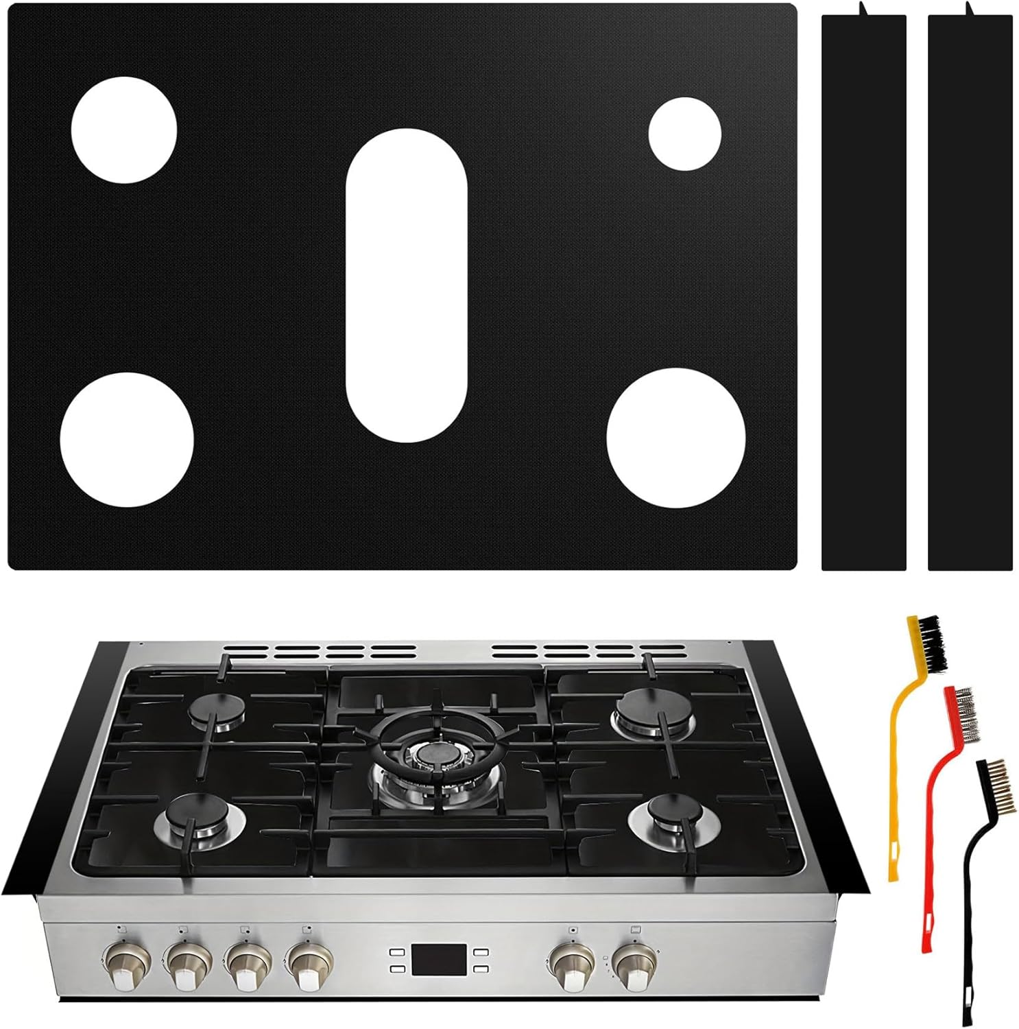 Stove Cover for LG Gas Stove Top Protector - Compatible with LG Gas Range Models LRG4115 LRG4113 LDG4313 LRGL5825 LSGL6335DF - Upgraded Thickness - Non-Toxic Material - Ultimate Heat Resistance