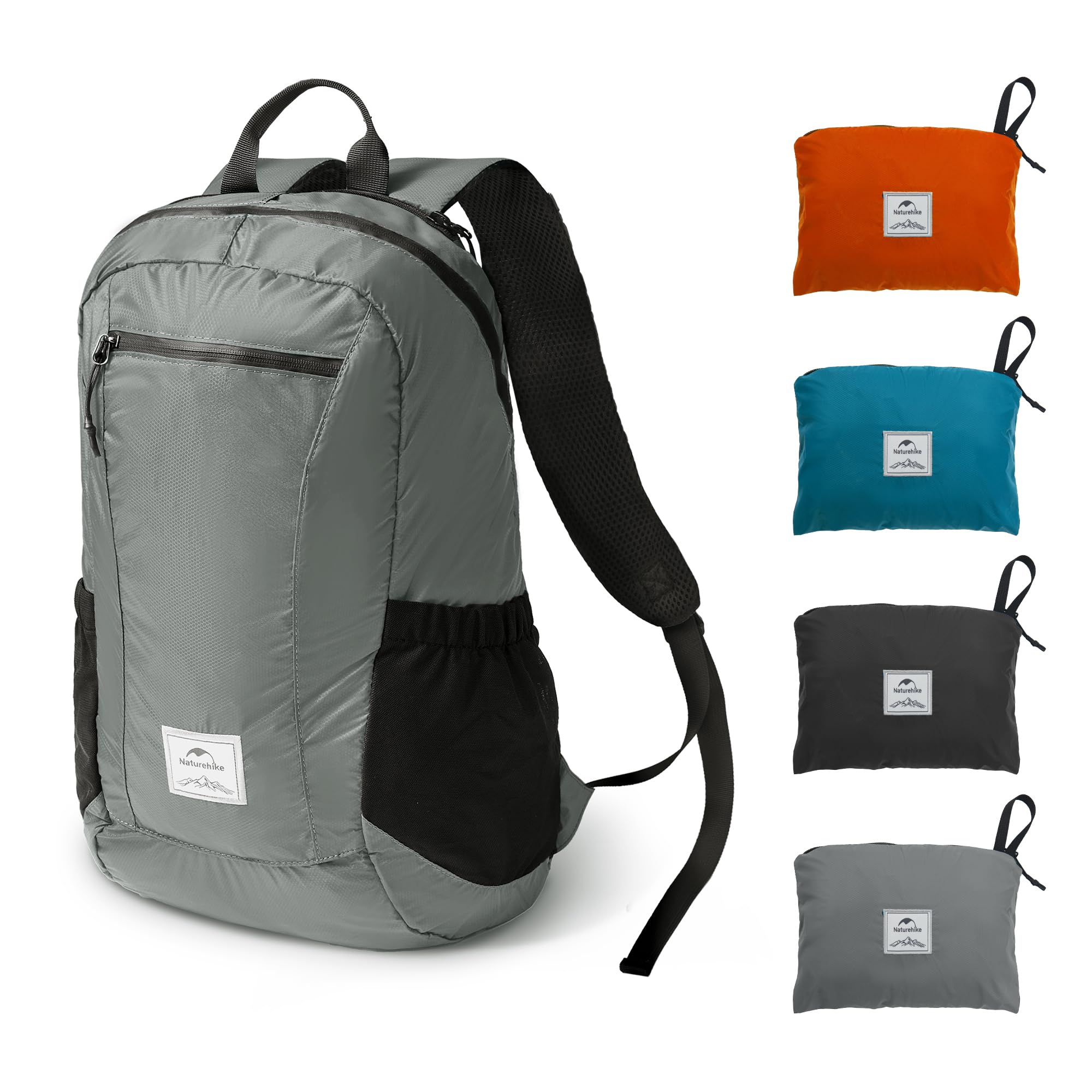 Naturehike Ultraleichter Rucksack Faltbarer Rucksack 18L/25L Trekkingrucksack Herren Damen Wanderrucksack Wasserdicht Daypack, Kleiner Tagesrucksack für Camping Radfahren Sport Wandern
