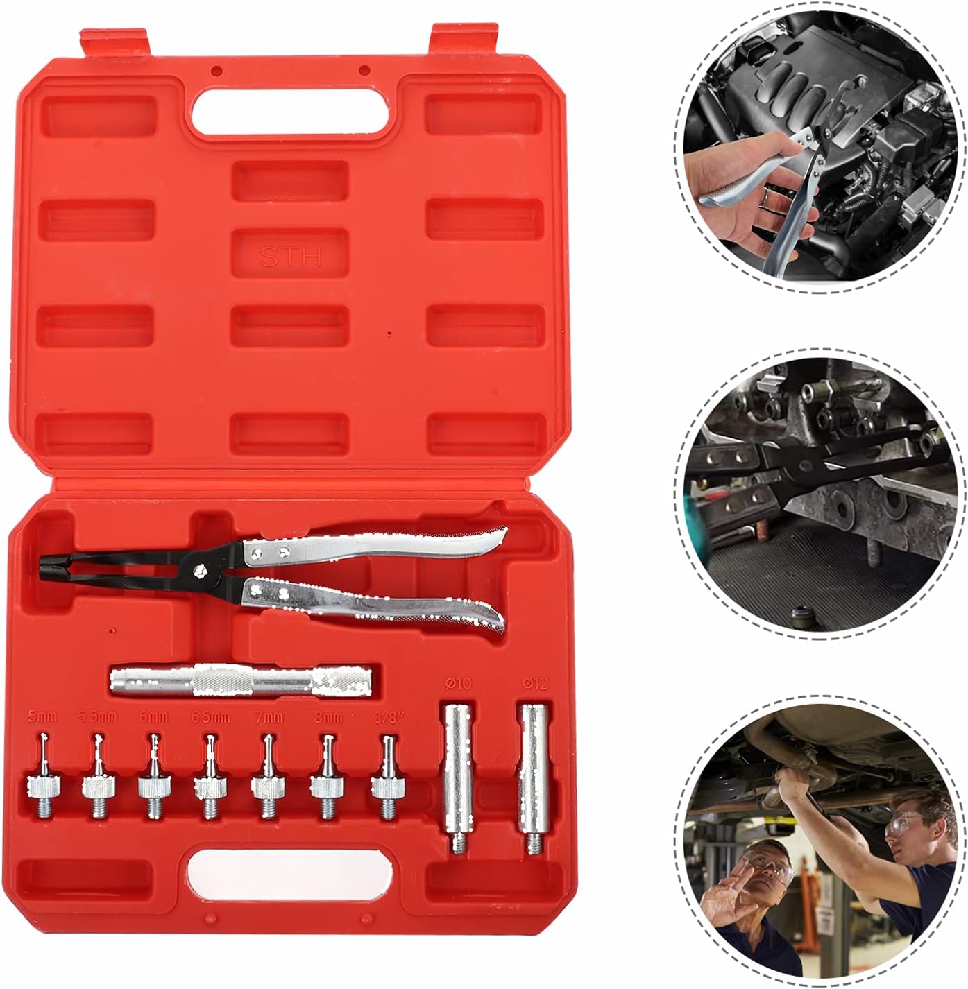1 Set 11pcs Outlet Universal Seal Pull Out Pliers Tool Set tire mounting Tools Remover Spring Disassembly Tool Seal Valve Seal Pliers