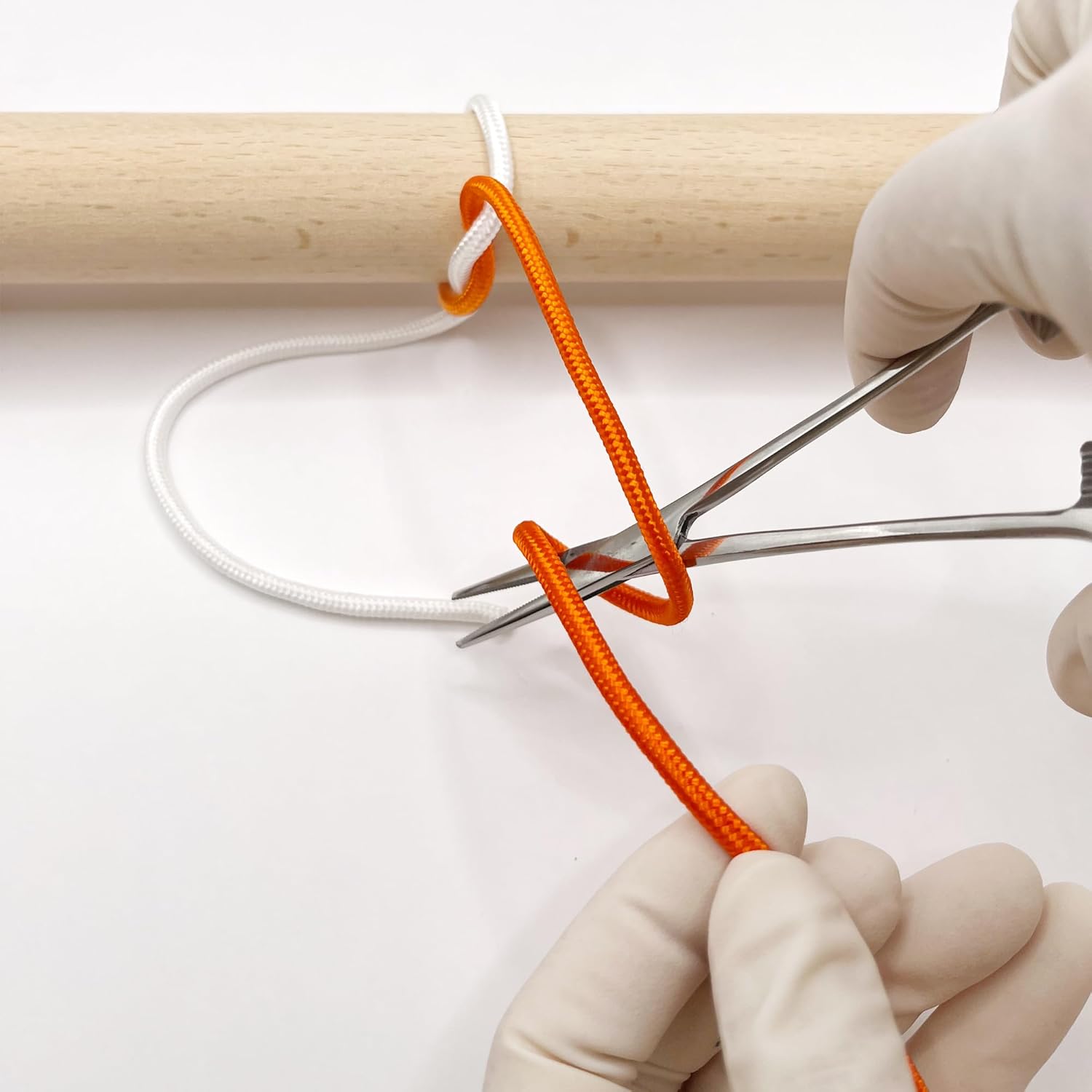 Knot Tying Practice Rope-Two-Color Half Dyed Cord,Simple and Visually Clear Tool for Learning Knot Tying (Ø4mm,Pack of 3) - Image 8