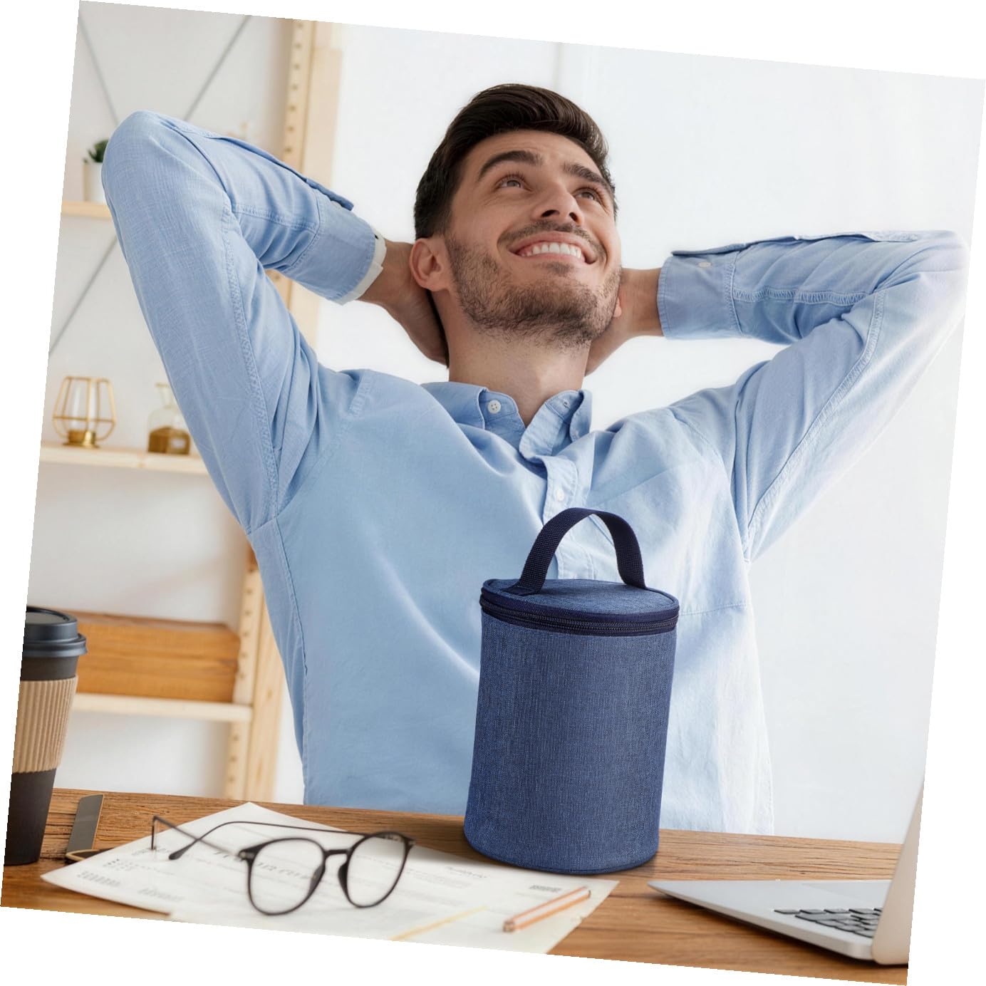 Borsa Termica per Tazza e Zuppa Isolamento Termico, Capacità Resistente, Materiale in Tela, Alluminio e Lega, per Picnic All'aperto e Pasti da Asporto