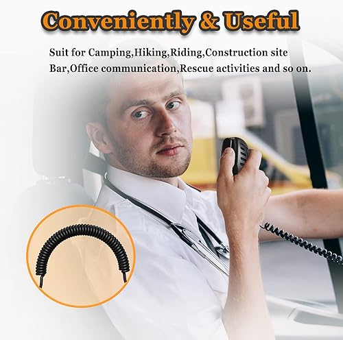 Miniatura 5 de SAMCOM Walkie Talkies GMRS de largo alcance con micrófono de altavoz USB-C, paquete de 4, radios bidireccionales de mano GMRS de largo alcance para