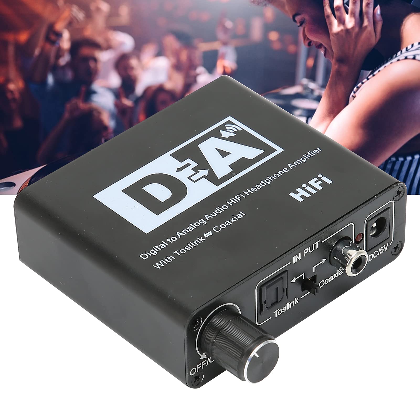 Convertitore Audio Digitale Analogico 192 KHz DAC | Coassiale E Ottico Toslink A RCA E Jack 3.5 Mm, Per TV E Home Theater