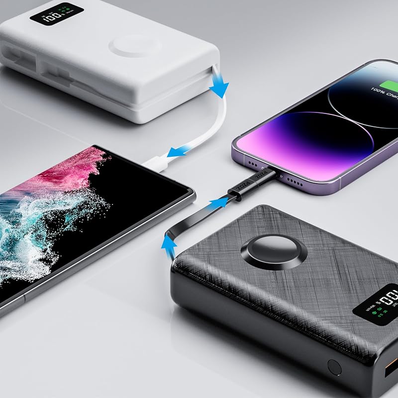 PZOZ 20000 mAh Power Bank 22.5W, iPhone Samsung iPad Drone Switch Gyorstöltés