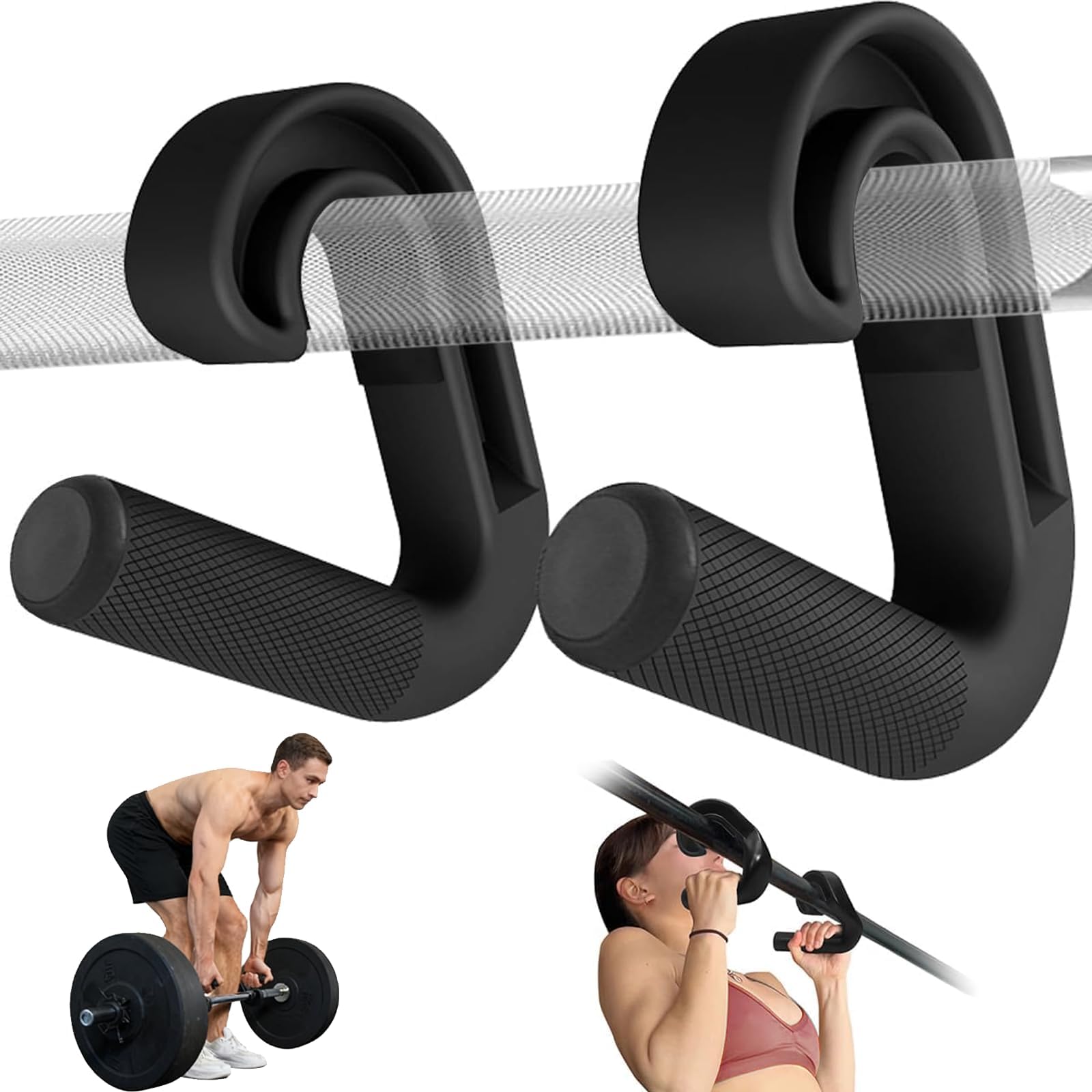 Maniglie Palestra, Doppie Maniglie per Trazioni alla Sbarra a D Trazioni alla Sbarra, Palestra Accessori in Nylon Composito, per Allenamento Schiena, Spalle e Braccia, Compatibile con Cavi