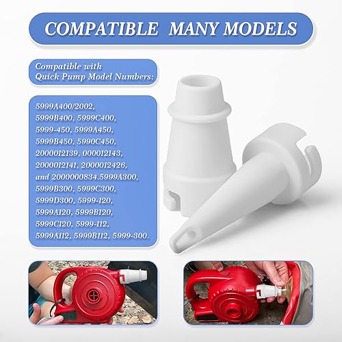 Miniatura 6 de Boquilla de repuesto de montaje rápido de bomba, adaptadores de válvula, accesorios de boquillas de bomba de aire, accesorios de bomba de aire,