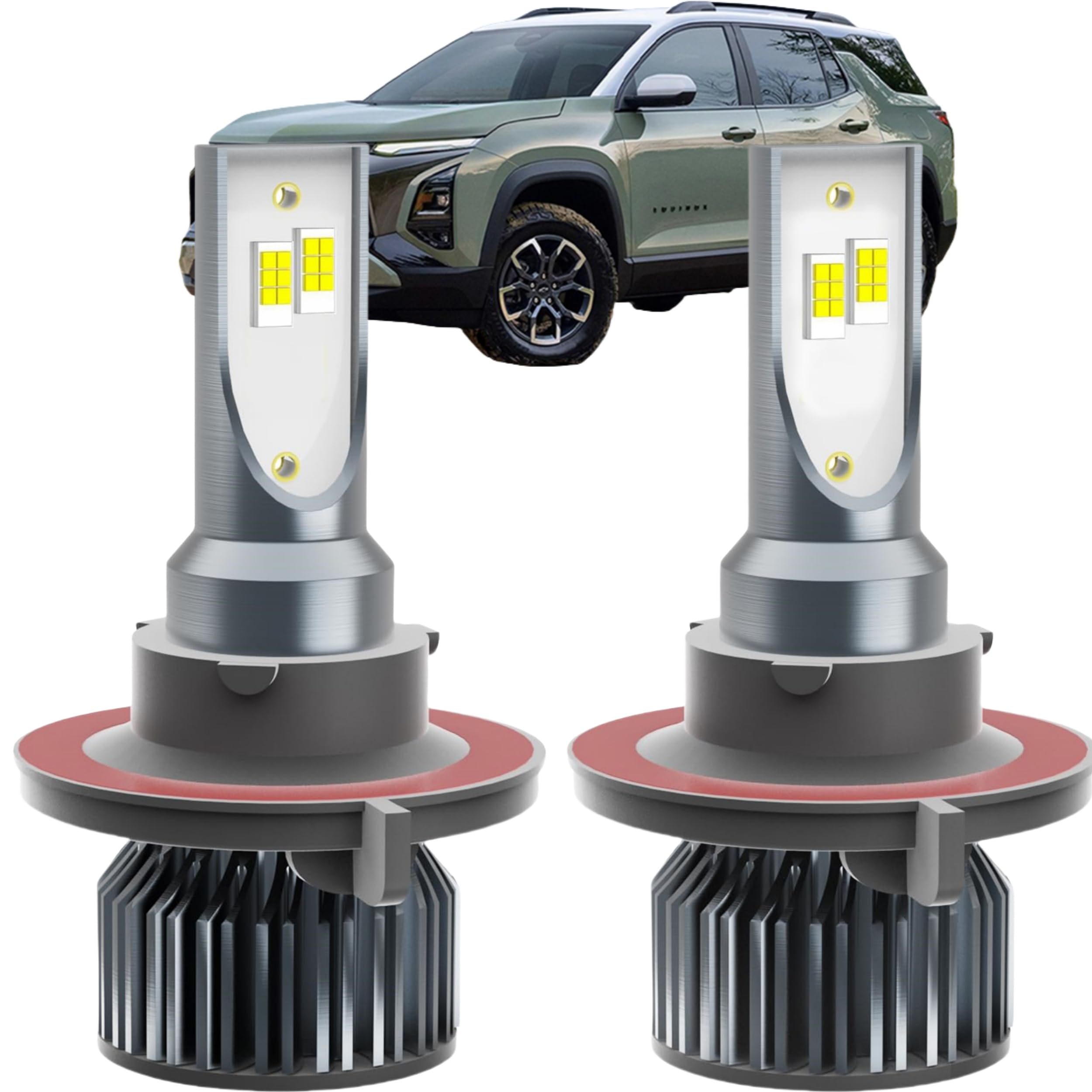 Equinox Dedicated Accessory,Fit for 2005 2006 2007 2008 2009 Equinox,9007 Hi Lo Beam,Plug and Play,No Errors,Pack of 2