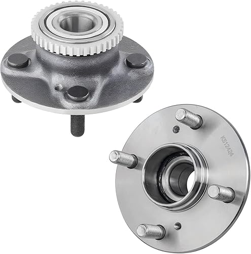 Miniatura 6 de Detroit Axle - 2 bujes de rodamiento de rueda traseros para Suzuki Aerio 2002-2007, Suzuki Esteem 1995-2002, 2 rodamientos de rueda completos y