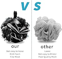 Vista 3 de Esponja de lufa de malla suave para ducha para lavado corporal, esponja de baño, exfoliante corporal para mujeres y hombres, accesorios de baño