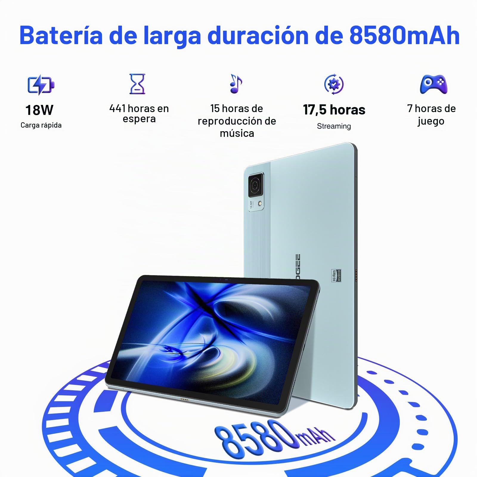 T30 Ultra Tablet PC, 32 GB Ram + 256 GB ROM (TF 2TB) Helio G99 Octa-Core, akku 8580mah, 11" 2.5K Pollici Tablette, TUV Certificado, 16MP + 8MP, Android 13, GPS Gescihts ID Japan Audio Gris