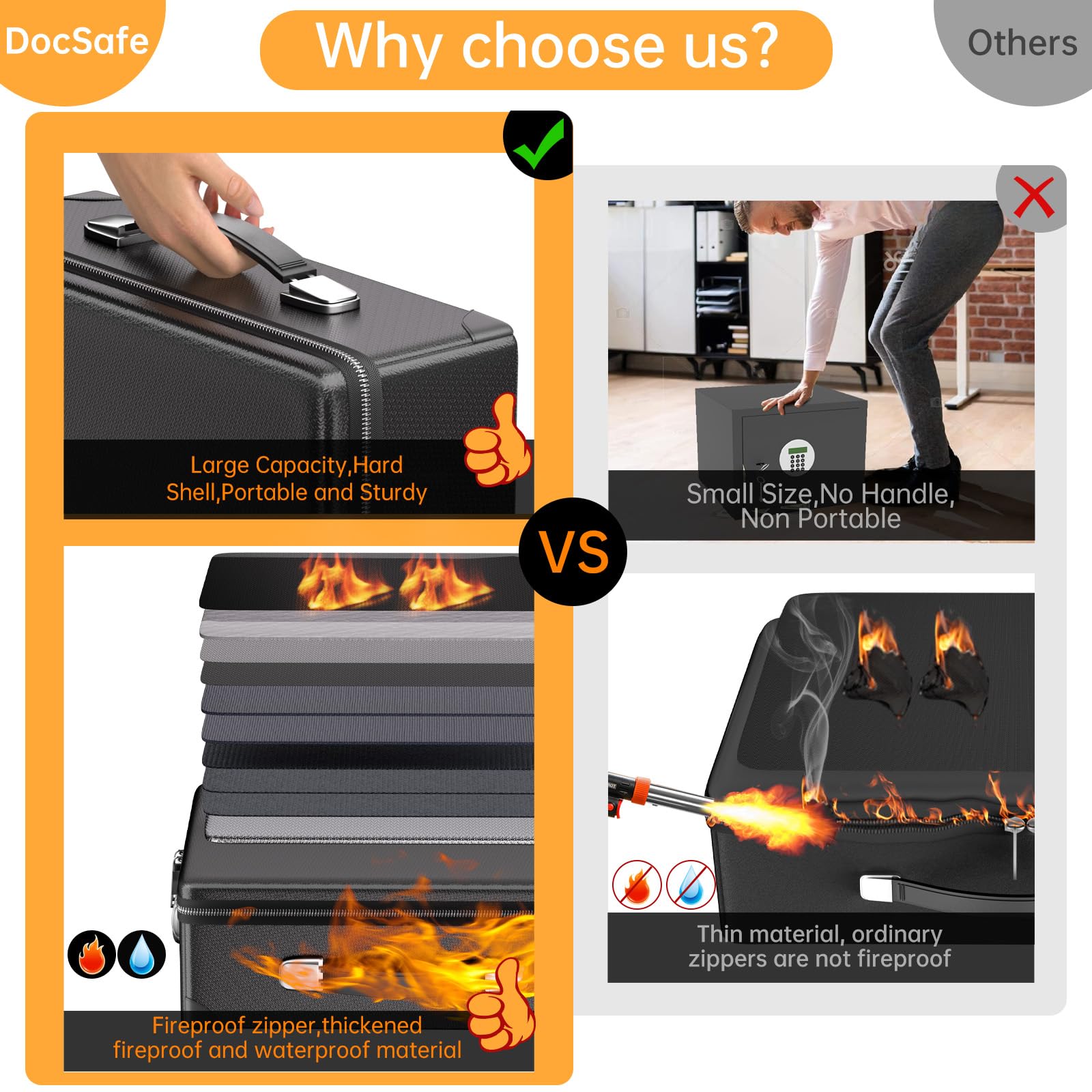 Fireproof Document Box - Protect Your Documents -3 Fireproof Document Box - Protect Your Documents -3