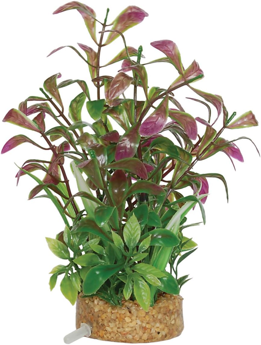 Aqua Spectra AQ19288 Plant with Airstone Base Aquarium Ornament, 18 x 6 cm