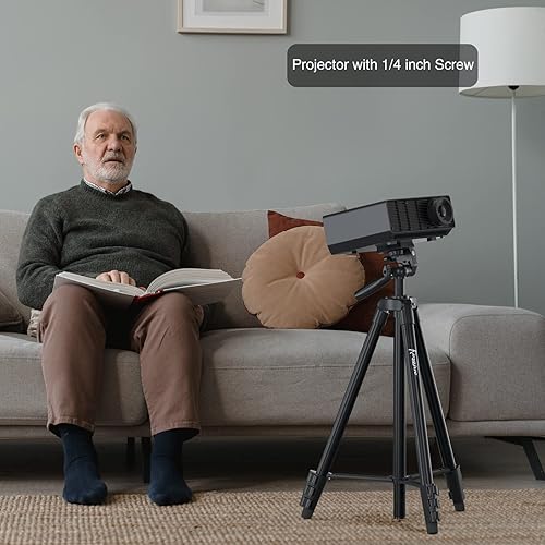 Miniatura 7 de KINGJUE Soporte para trípode de teléfono de cámara de 60 pulgadas compatible con Canon Nikon DSLR con soporte universal para teléfono de tableta