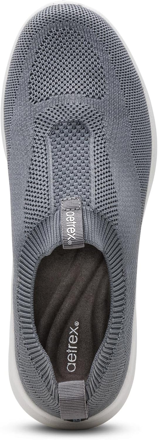 Aetrex Women’s Felicity Orthopedic Knit Slip On Sneakers Women– Arch Support Walking Shoes Women with Removable Insole, Lightweight EVA Cushioning for All-Day Comfort - Image 5