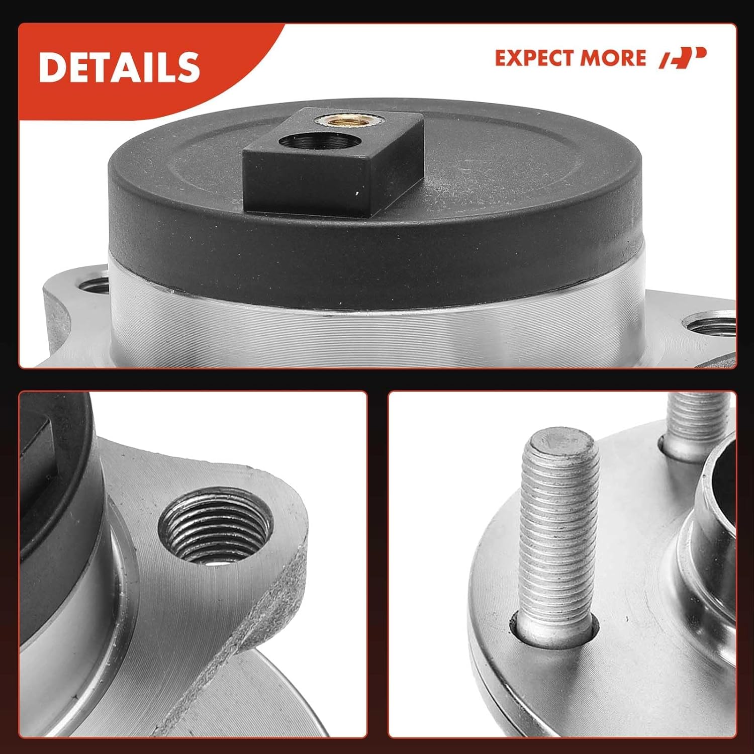 A-Premium 2 x Rear Wheel Bearing and Hub Assembly with 5-Lug Compatible with Mazda CX-9 2007-2015, FWD Only