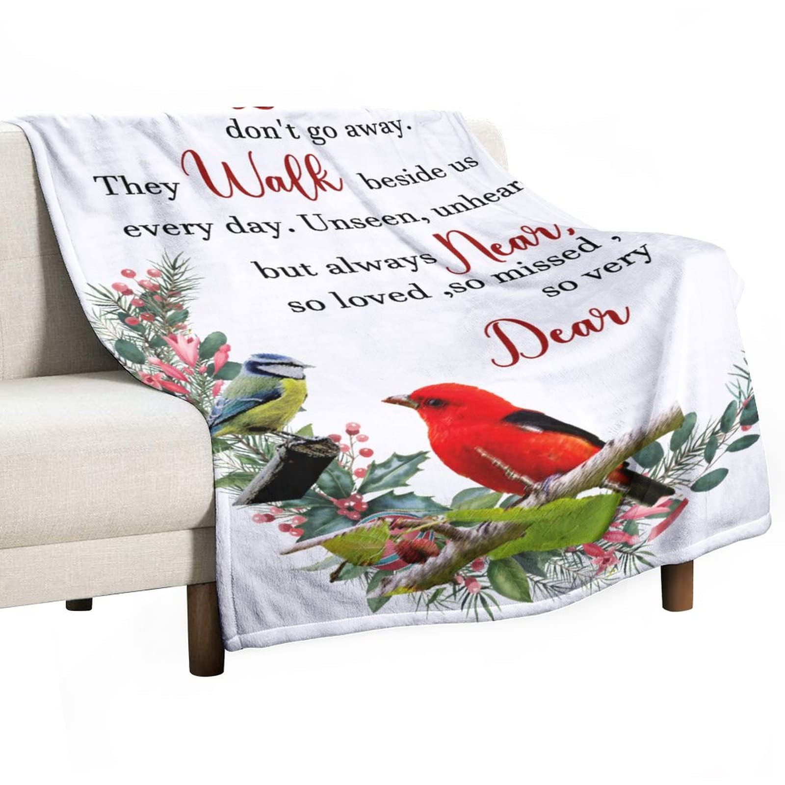 Couverture de deuil Those We Love pour apaiser le chagrin plaid chaud