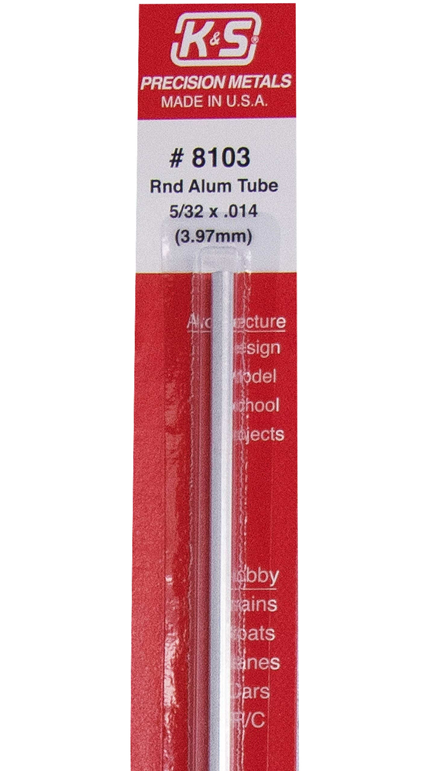 Tube Aluminium 40mm K&S Precision Metals 83031 Tube Rond En Aluminium, Diamètre De 0 Tube Metal Rond