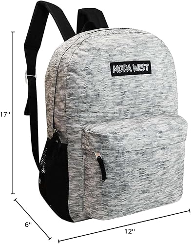 Miniatura 5 de Paquete de 24 mochilas para niños, mochilas a granel para estudiantes de primaria, media y secundaria, 12 colores surtidos, Classic