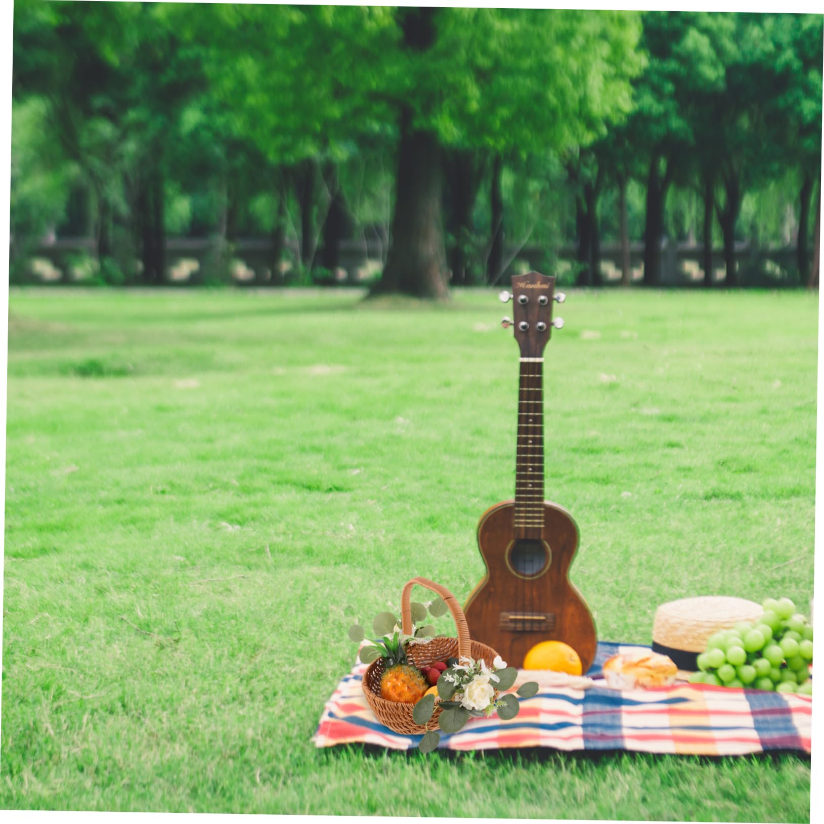 PRETYZOOM Cesta De Imitación para Almacenamiento De para Picnic y Decoración De Bodas Diseño Rústico y Práctico