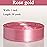 YASEO 1 Inch Rose Gold Solid Satin Ribbon, 50 Yards Craft Fabric Ribbon for Gift Wrapping Floral Bouquets Wedding Party Decoration