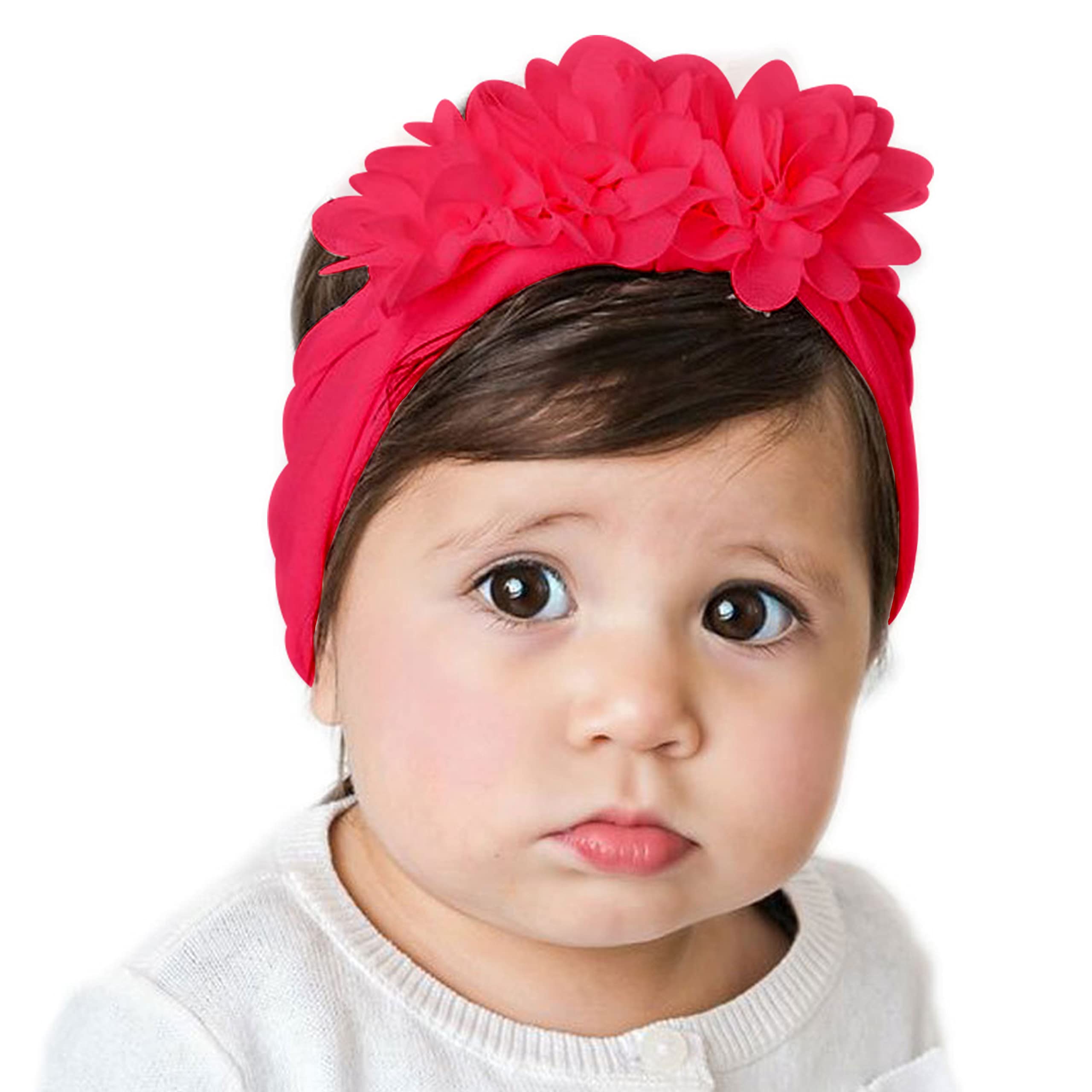 Bembika Floral Headband For Baby Girl Hair Accessories For Girls Headband For Babies Pink-image-34