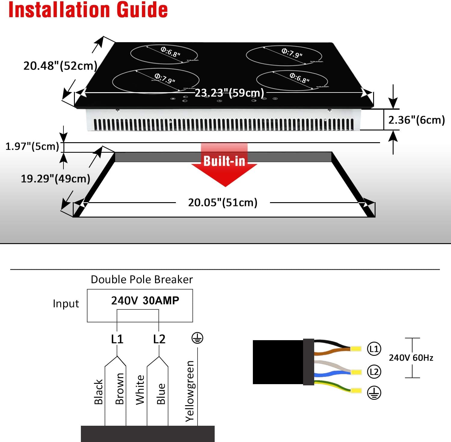 Free Shipping Over $50 Induction Cooktop 24 inch, ECOTOUCH Electric Cooktop Counter Built-in Stove Top, 4 Burner Electric Cooktop 240V, Timer, 9 Power Setting With Booster IC640B Up To 40% OFF Induction Cooktop 24 inch, ECOTOUCH Electric Cooktop Counter Built-in Stove Top, 4 Burner Electric Cooktop 240V, Timer, 9 Power Setting With Booster IC640B
