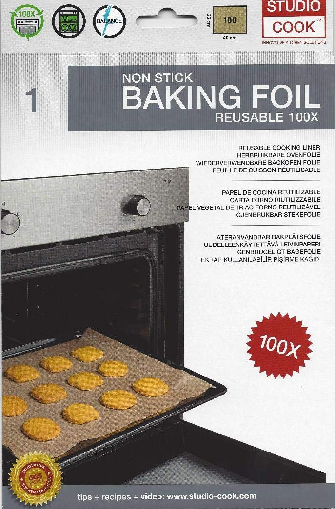 Studio bfcw01 Cook Cooking Sheet Ptfe Brown 40 x 33 x 0.5 cm