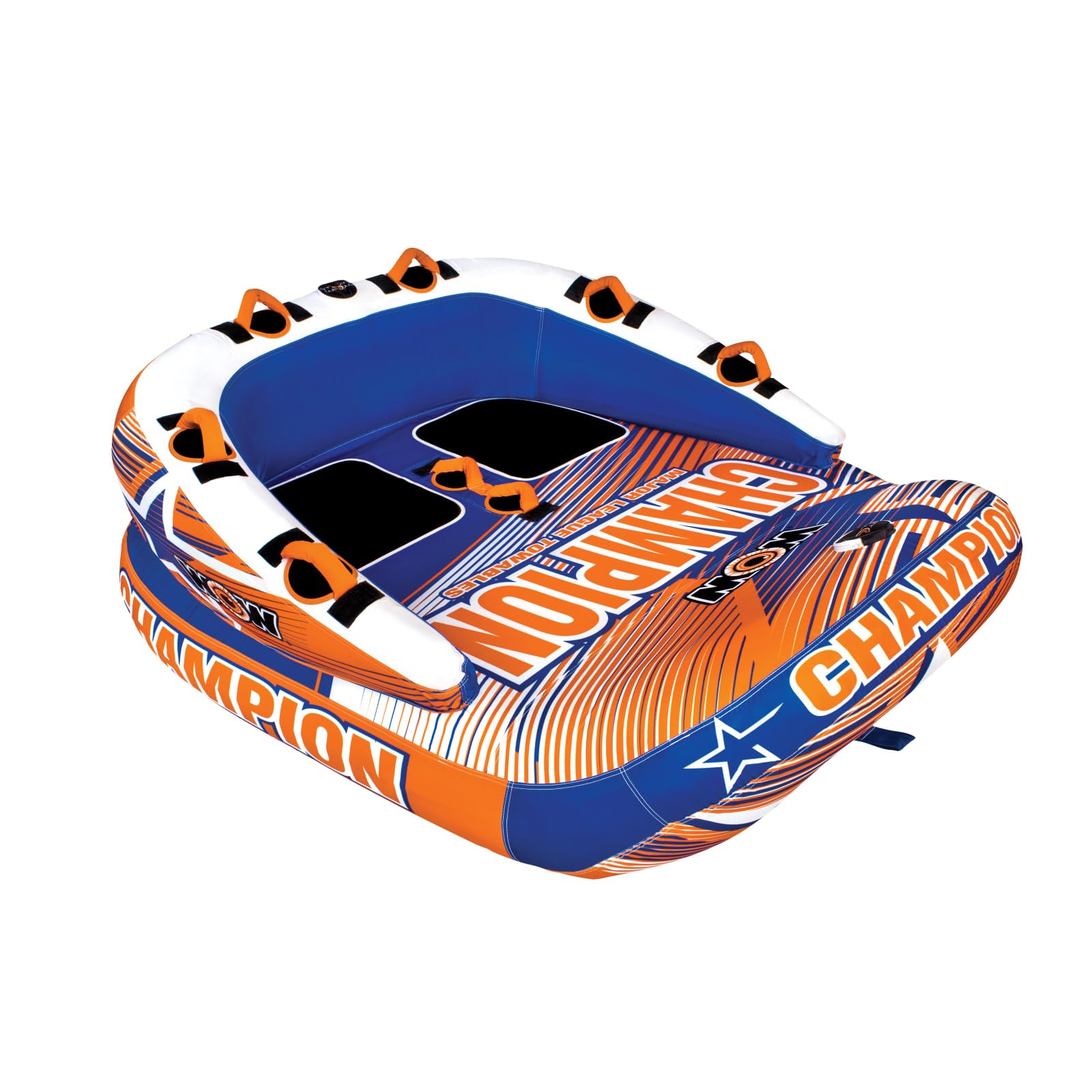WOW Sports - Champion Towable - Boating Accessory - 1 to 2 Person Towable - Durable Tubes for Boating