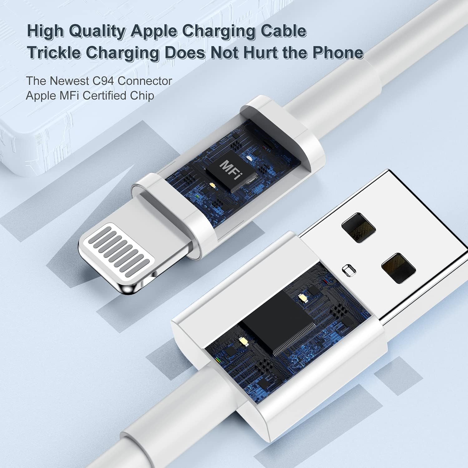 Discount 90% 4Pack 6ft iPhone Charger Cable, [Apple MFi Certified] Long Apple Lightning to USB Cable 6 Feet,Fast iPhone Charging Cord 6 Foot for Apple iPhone 13/13 mini/12/11/XS MAX/XR/8/7/6s/6/5S/SE iPad Original
