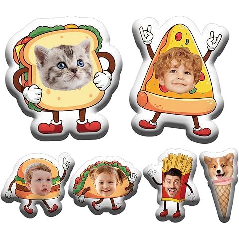 Custom Face Pillows Personalized Fun Body Photo Custom Funny Food Pillow Family Pil...