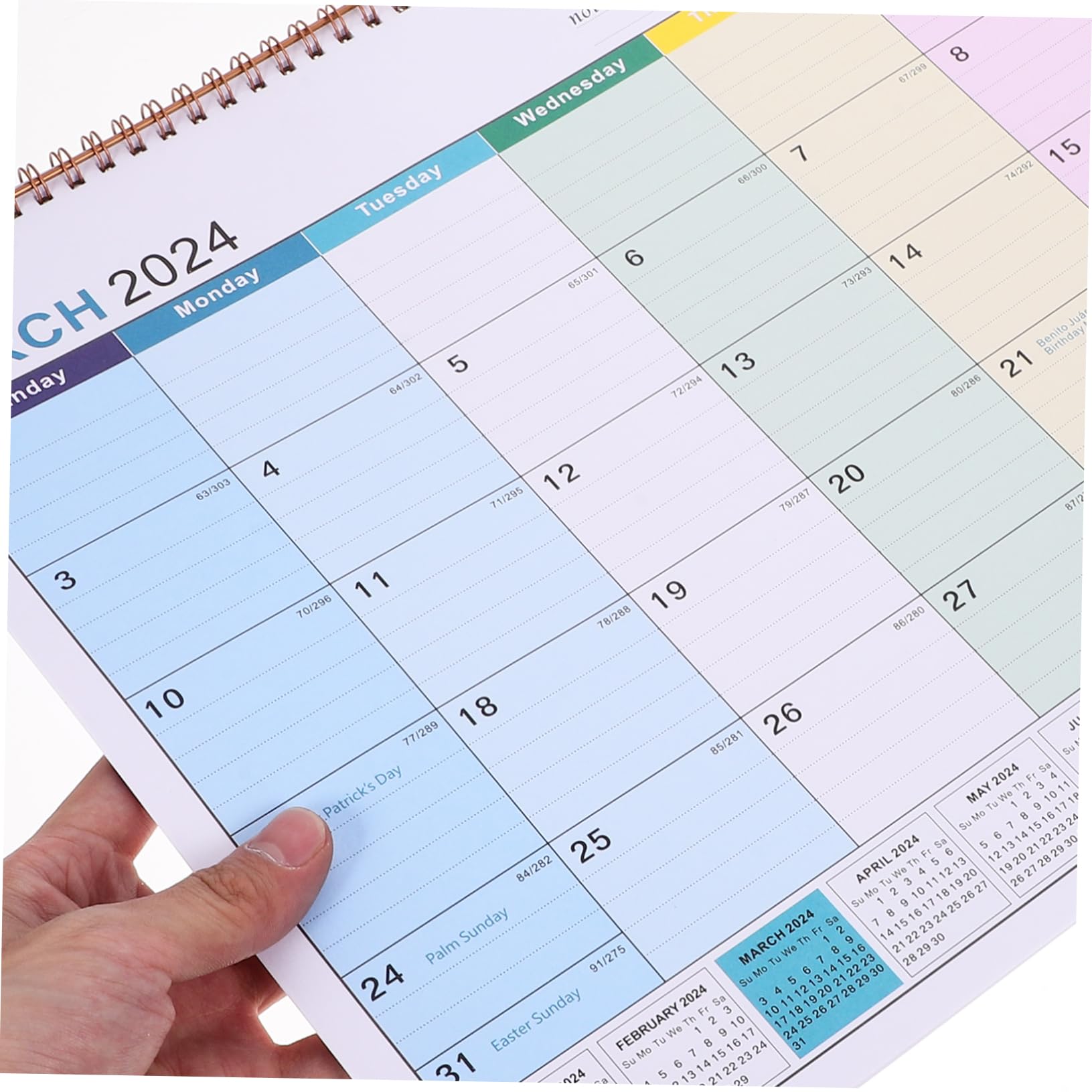 Lurrose 4stücke Englischer Wandkalender Monate Einfacher Und Stilvoller Kalender Für Zuhause Und Büro Für Tägliche Planung Und Organisation