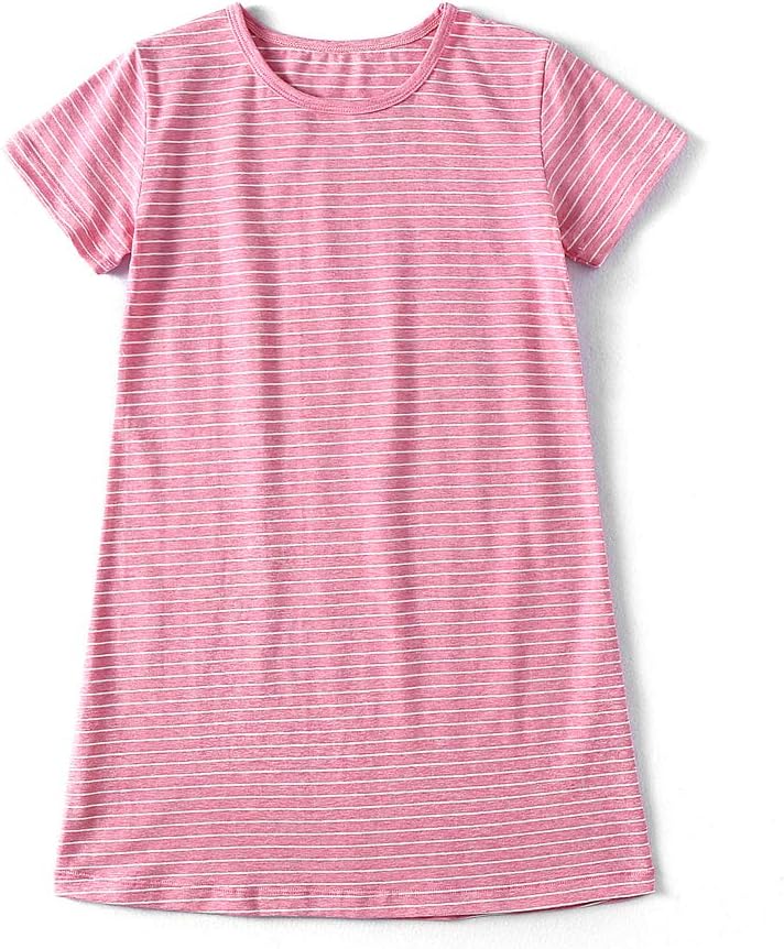 Girl's Stripes Nightgowns Cotton Sleep Shirts Sleepwear Princess Nightdress - Image 2