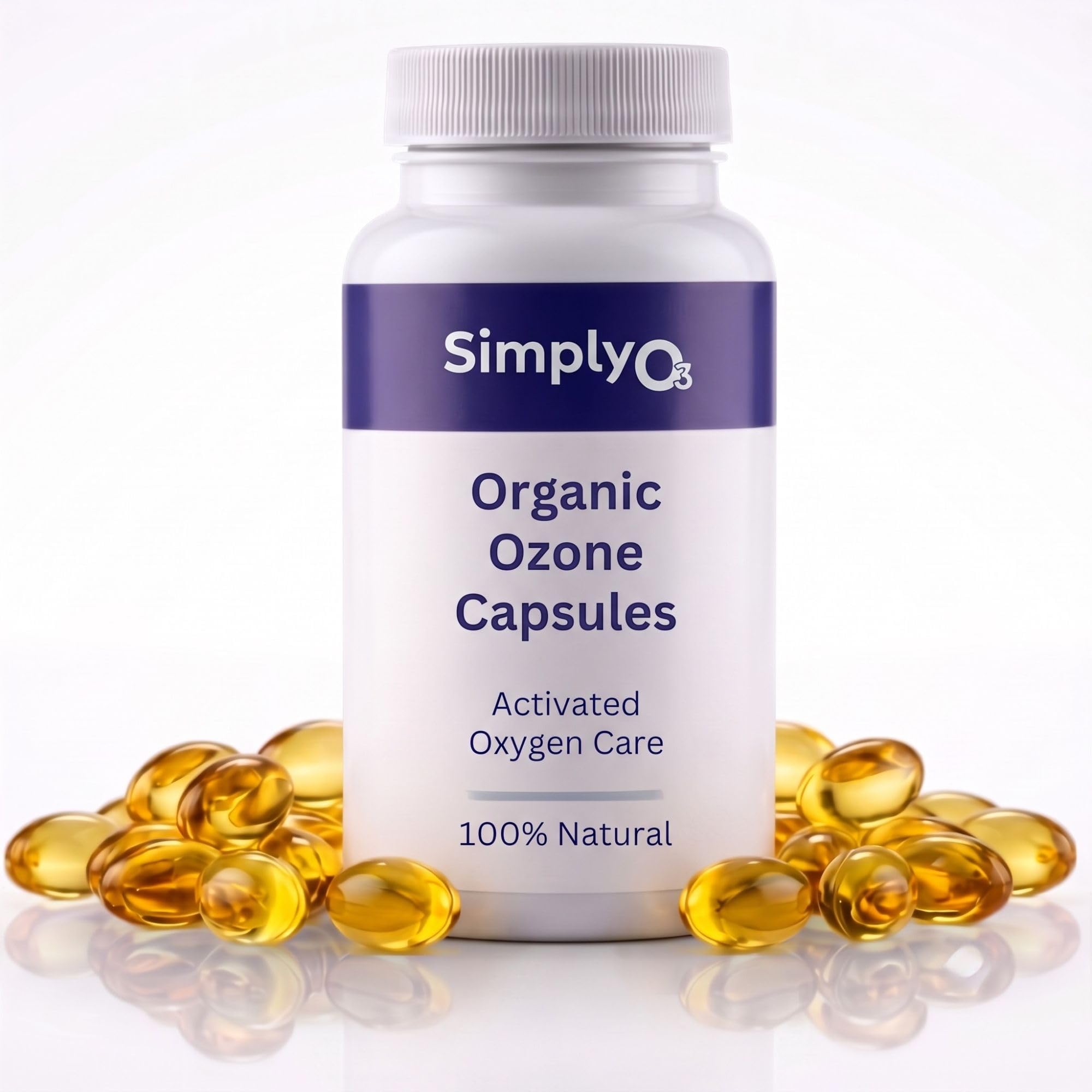 Pure Organic Ozonated Olive Oil Capsules 120 Count 2 Month Supply