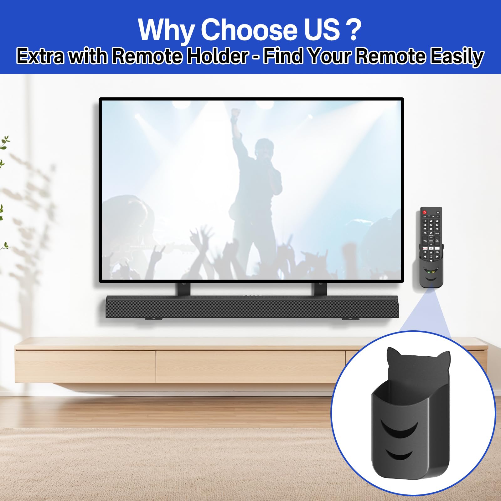 Amazon | notiela サウンドバーマウント テレビ下 Sonyサウンドバー