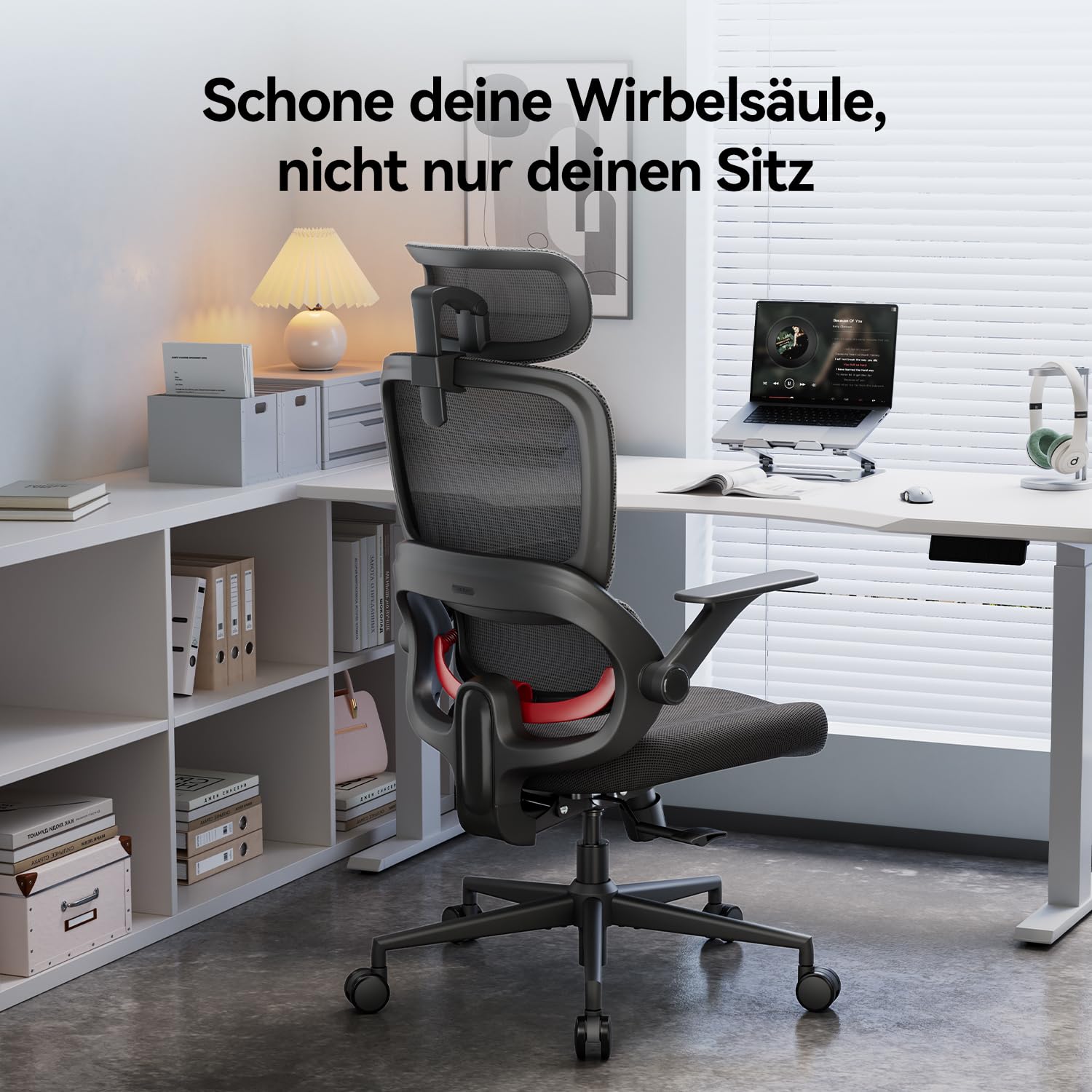 SIHOO B100 SE Bürostuhl, Schreibtischstuhl mit dynamischer Lordosenstütze