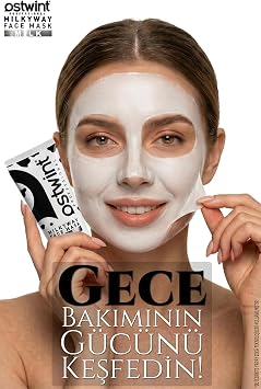 Ostwint Milkway Face Mask – Soyulan Gece Yüz Maskesi 125 ml Gece boyunca çalışan bakım, sabaha taze ve canlı bir cilt. (100, Mililitre)