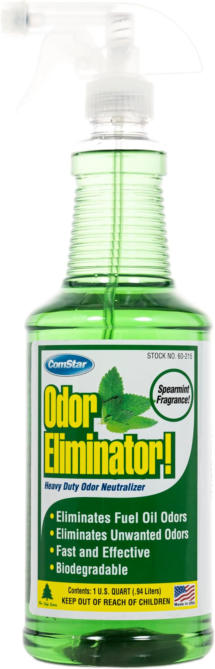 ComStar Odor Eliminator, Heavy-Duty Odor Neutralizer Spray with Pleasant Spearmint Scent, Works Fast to Eliminate Unwanted Odors for Long Periods, Made in USA, 32 Ounces (60-215)
