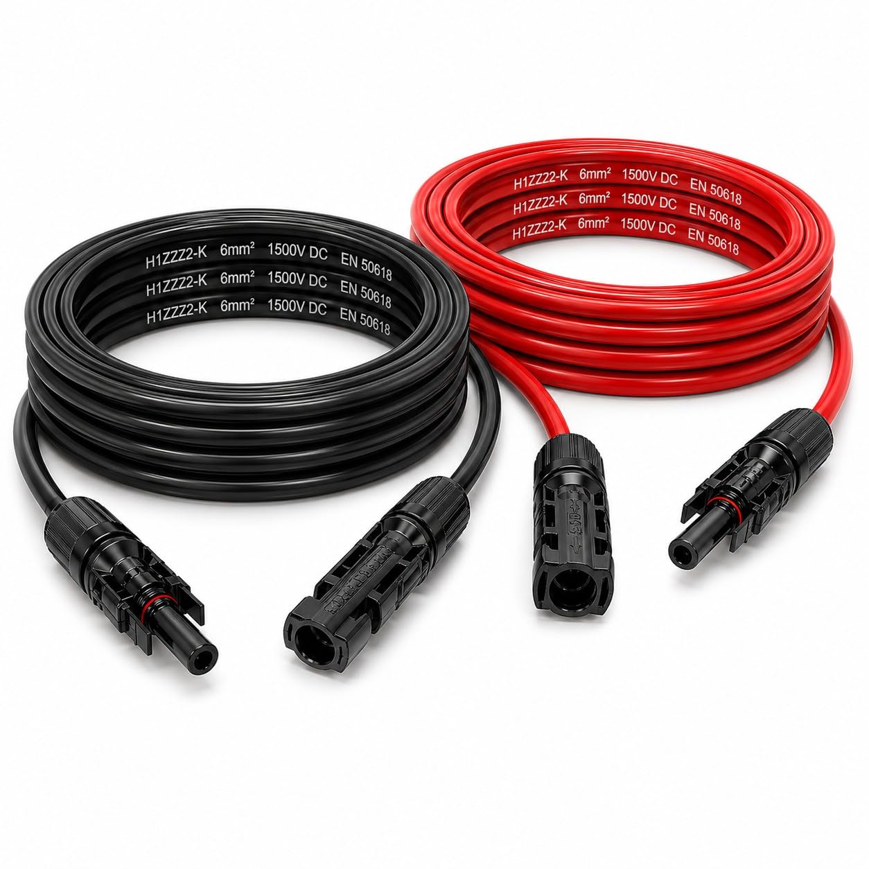 35Fahrenheit Solarkabel 6mm2 PV Kabel 2x15m rot/schwarz Photovoltaik Kabel mit Stecker Solarleitung 6mm2 Balkonkraftwerke