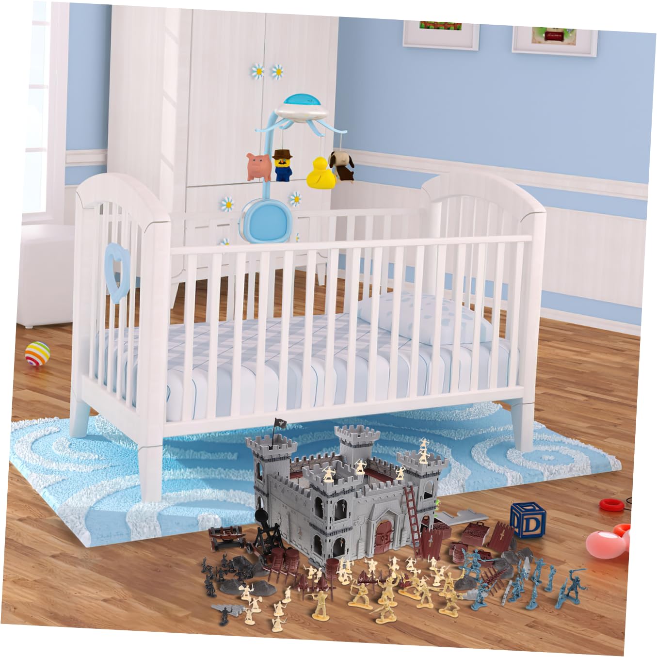 BESPORTBLE Playset Castello Pirata Assemblabile 310 Pezzi, Plastica | Sacchetto Incluso, Tema Pirata per Ragazzo Ragazza, Stile Decorativo ed Educativo
