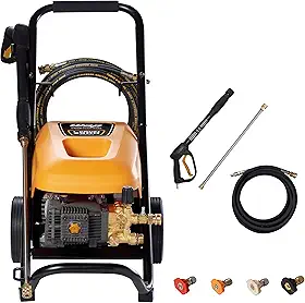 WAP Lavadora de Alta Pressão L PROFI 2500, Profissional Intensivo, 700L/h, com Motor de Indução e By-Pass, 3200W 220V