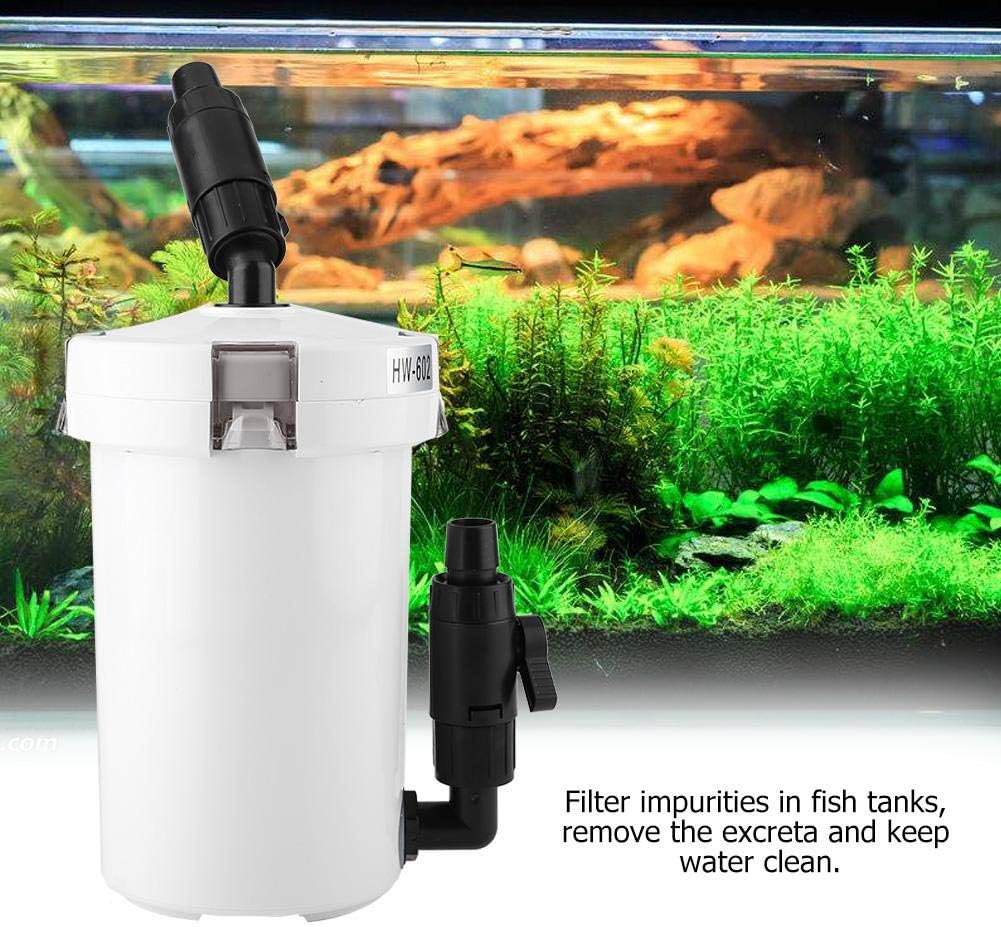 Fdit Aquarium Fish External Canister Filter with Pump Table Mute Filters Bucket HW-602 HW-603 HW-602B HW-603B(602)